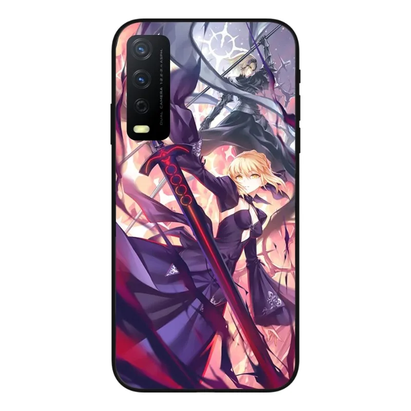 Чехол для телефона из серии Fate Girl чехол аниме VIVO Y95 Y93 Y31 Y20 V19 V17 V15 Pro X60 NEX