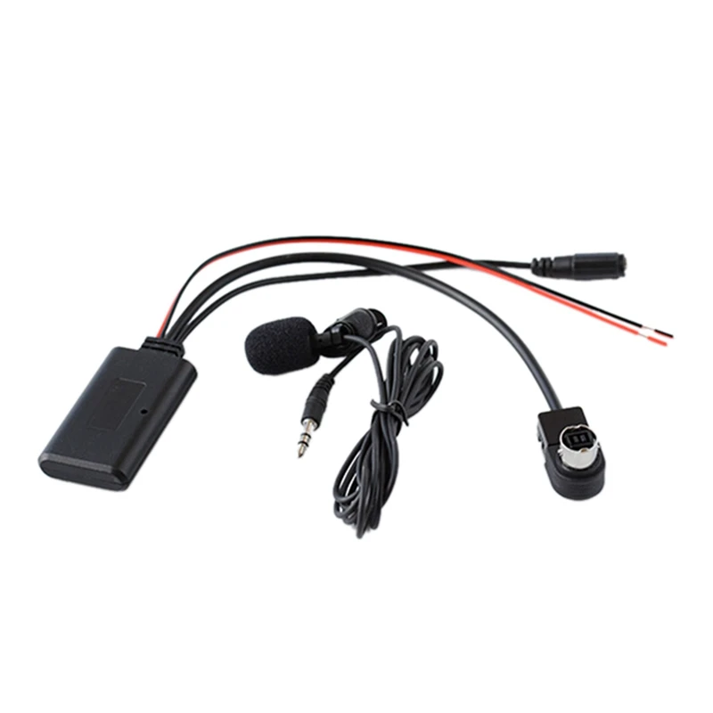 

2X Car Bluetooth AUX Adapter Wireless Audio Phone Call Handsfree Microphone For Alpine KCA-121B AI-NET CDA-9857 CDA-9886
