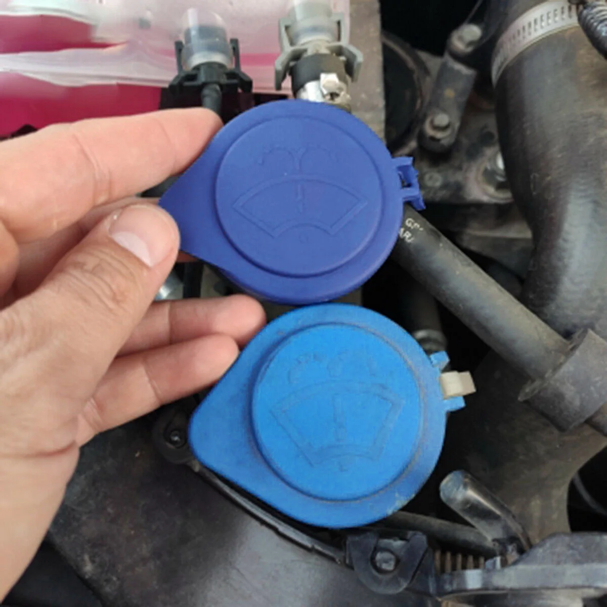 

ABS Reservoir Bottle Cap Blue Car Cover Windshield Wiper 2011-2015 Lid