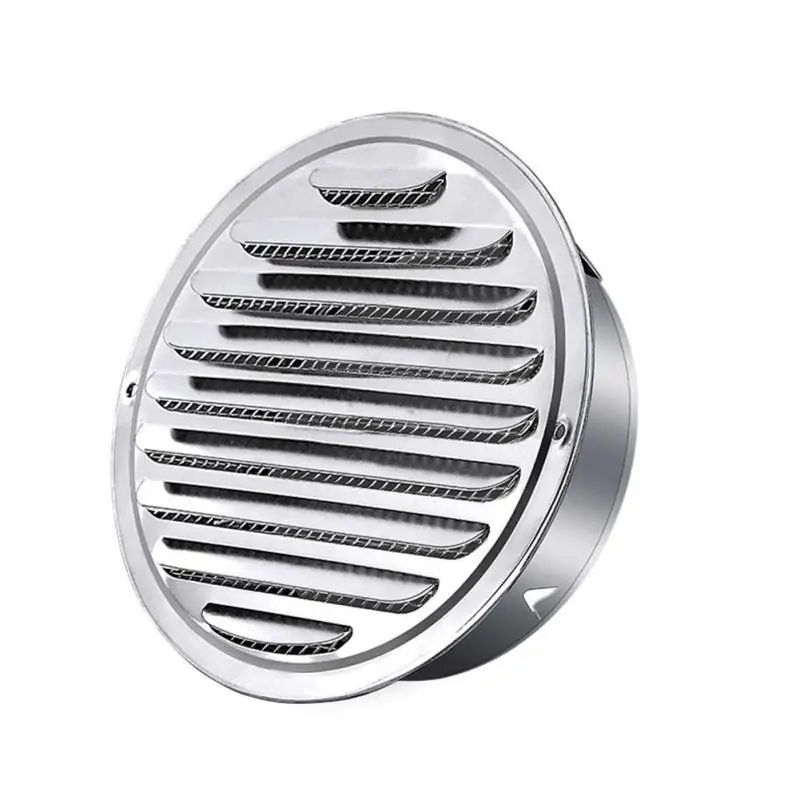 

Rain-proof Air Fence Ventilator Silver Ventilation Cover Stainless Steel Vents Pipe Fittings Ventilation Hood Durable Fly Nets