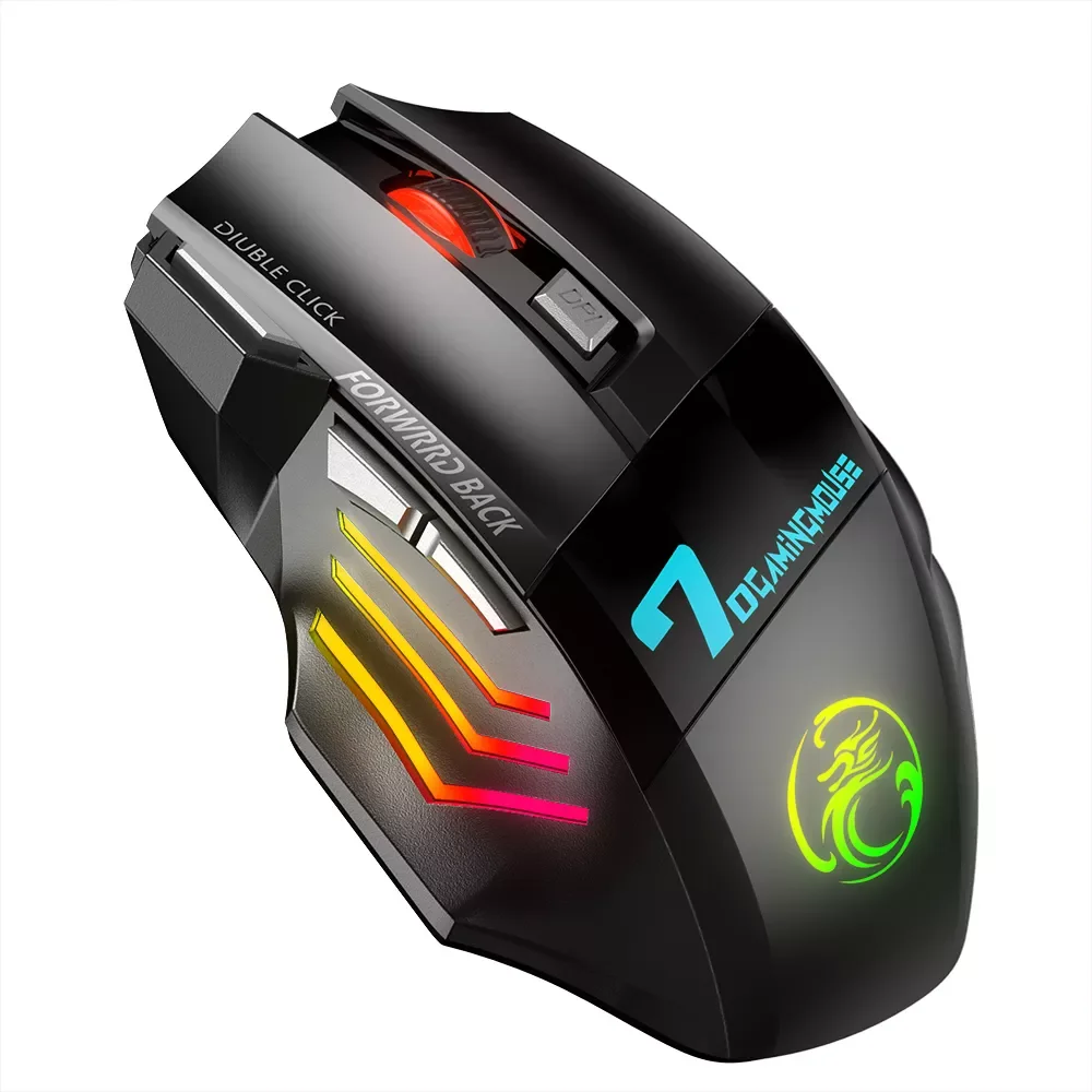 

Bluetooth Wireless Mouse Rechargeable Computer Mouse Gamer Ergonomic Gaming Mause USB Backlit RGB Silent Mice For PC Laptop
