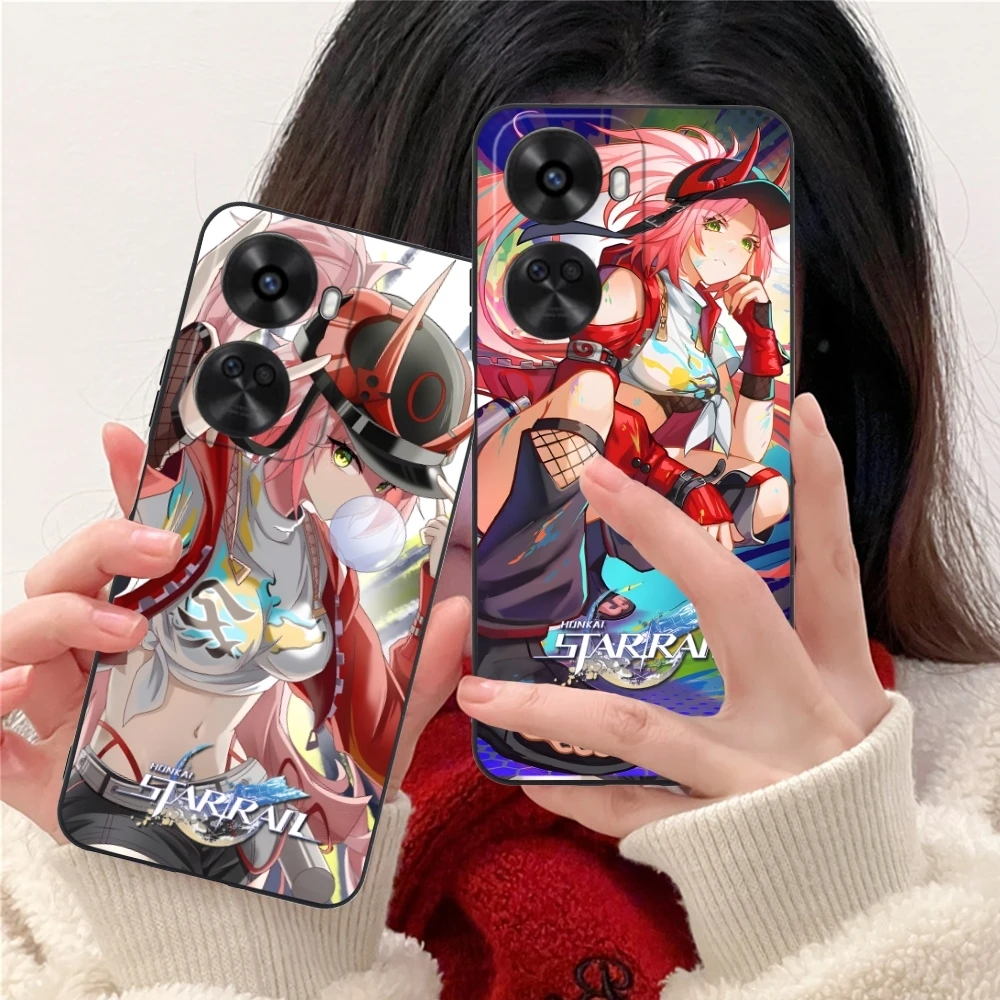 Honkai Star Rail Rappa Mobile Phone Case for Huawei Nova 12 11 10 9 8 7 Pro SE 5G Black Soft Cover Shell
