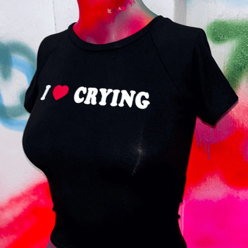 Женская футболка с коротким рукавом в стиле Харадзюку