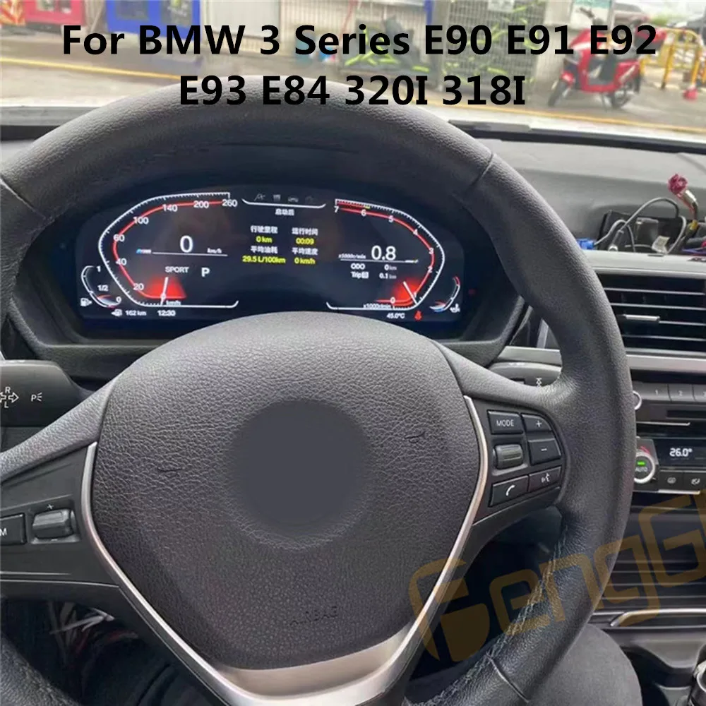

For BMW 3 Series E90 E91 E92 E93 E84 320I 318I LCD Dashboard Panel Virtual Cluster Digital Multimedia GPS Navi Unit Speedometer