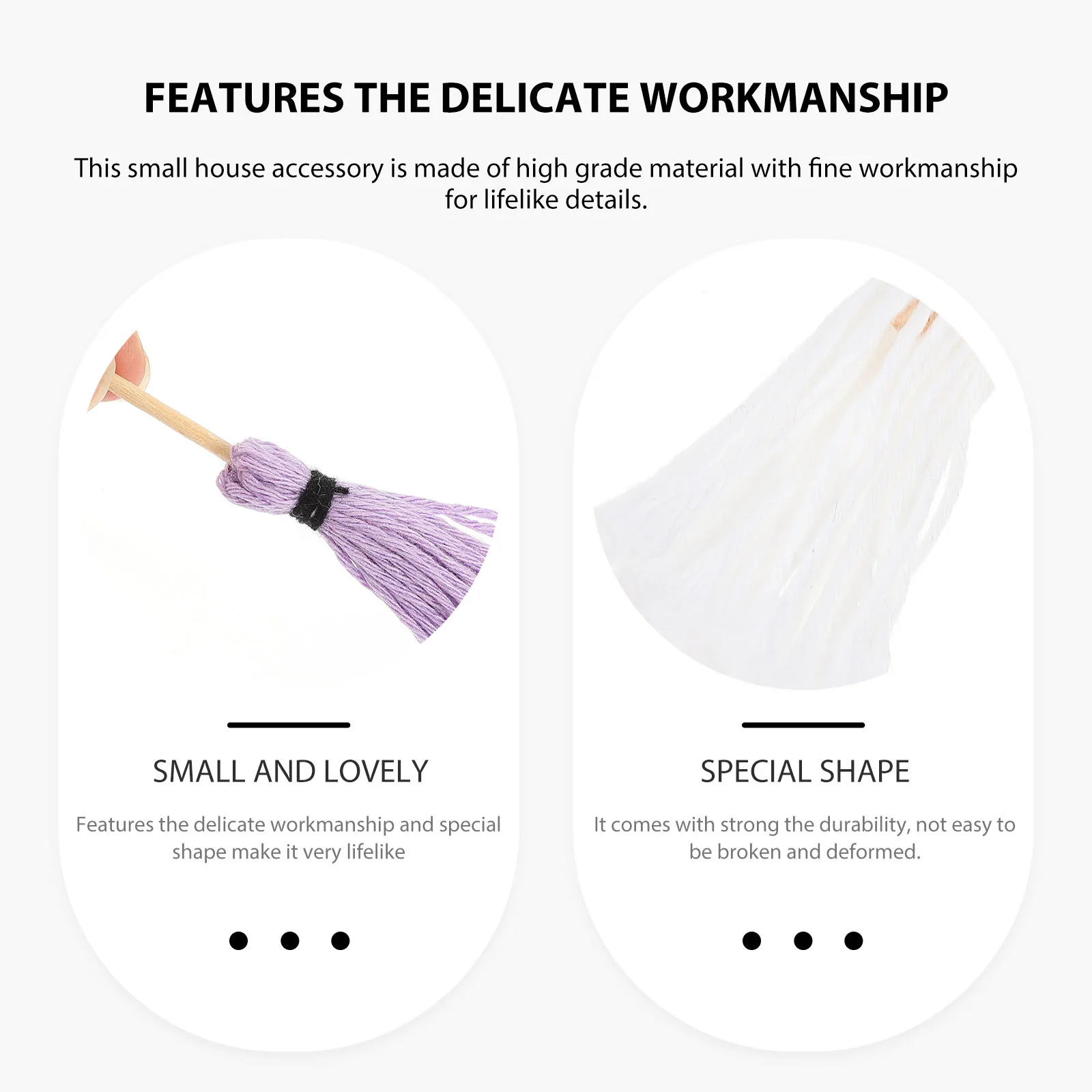 12 шт. мини-швабра для украшения гостиной модель миниатюрных швабр аксессуары