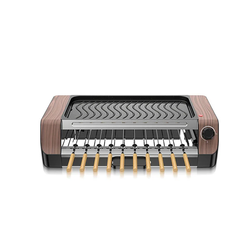 household automatic rotating smokeless home barbecue hot dog automatic rotating barbecue machine mutton skewers barbecue machine free global shipping