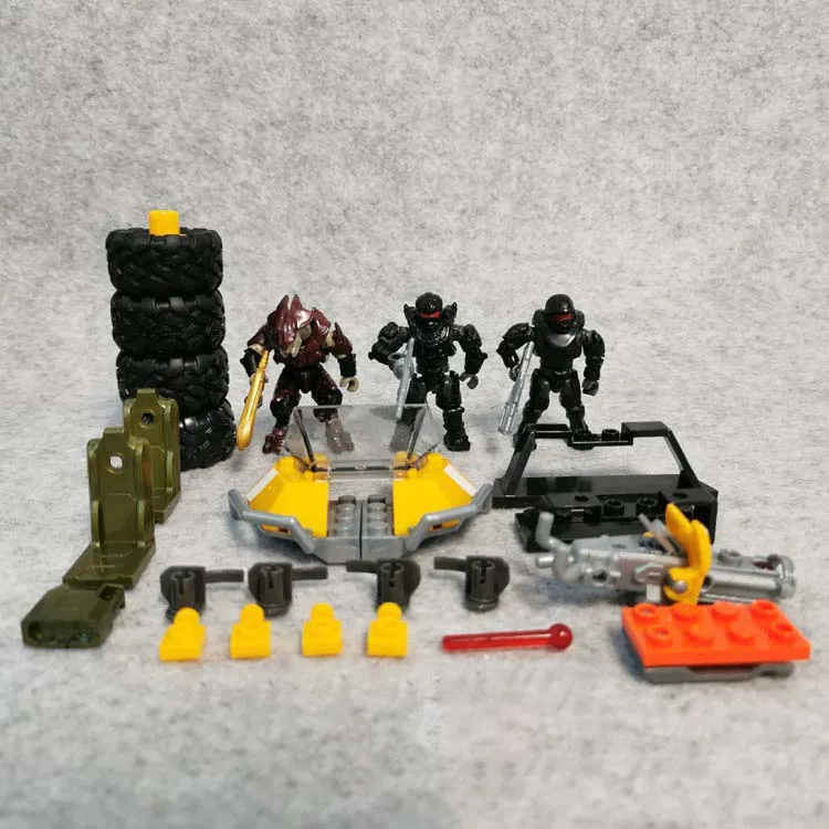 

Mega Bloks Halo Infinite HALO Spartan Elite Building Block Puppet Game Collection Soldier Movable Doll Toy Decoration Gift
