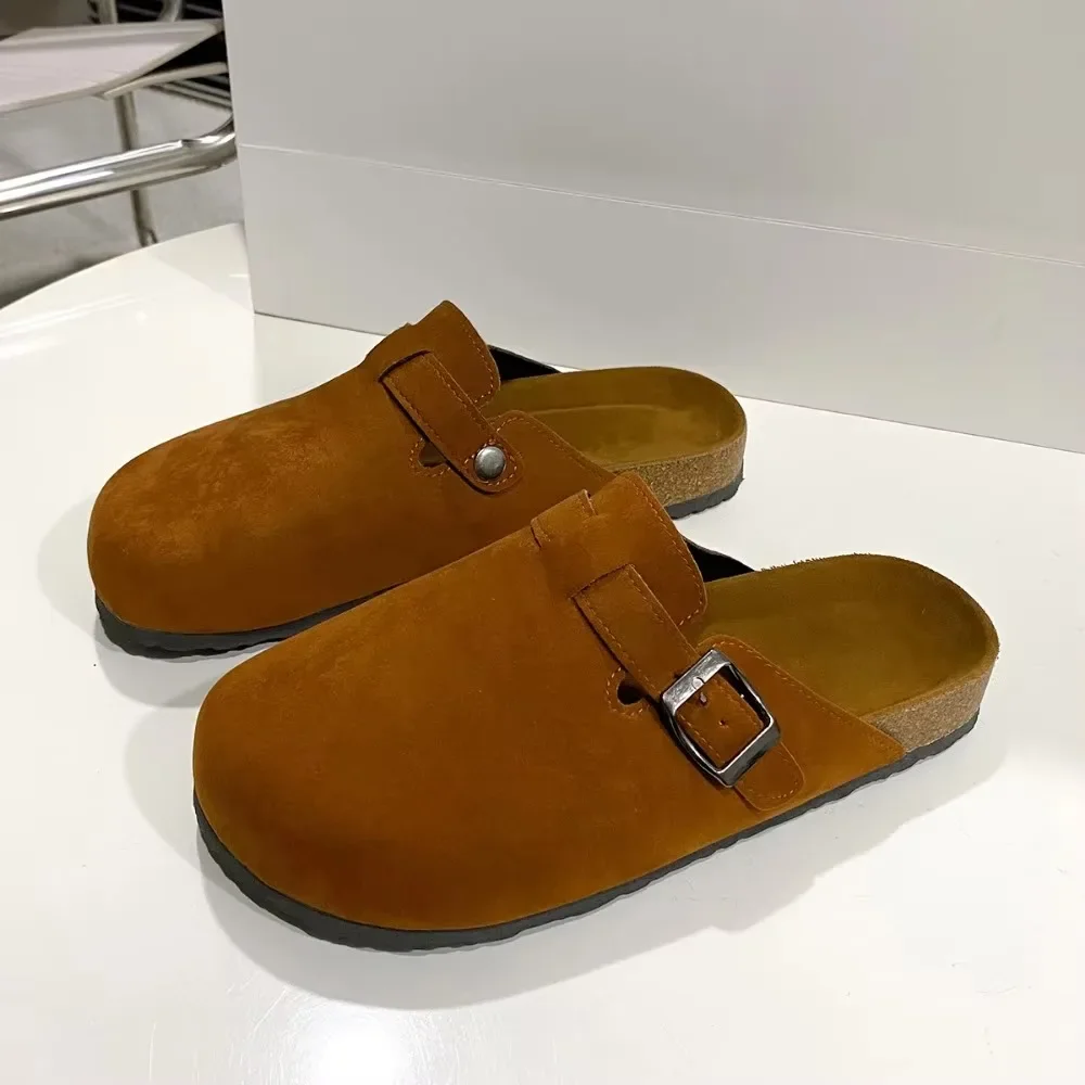 Сандалии clásicas de corcho para mujer zuecos gamuza suave con soporte ARCO toboganes playa a la moda el hogar