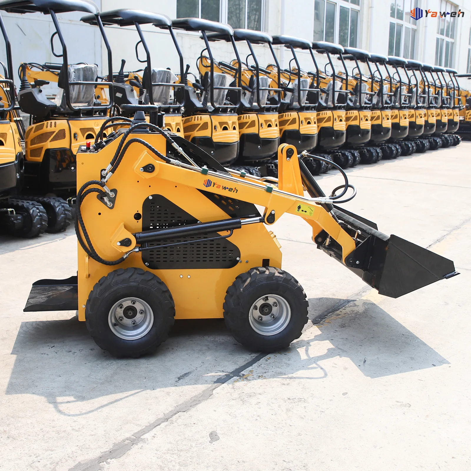 Yaweh Лидер продаж грейферное ведро Ce Epa Diesel Mini Cargador Дешевый мини-погрузчик с