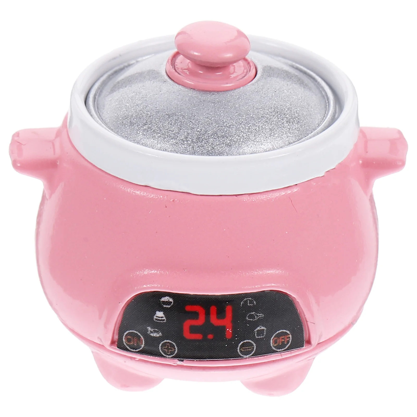 

Toys Mini Rice Cooker Miniature Cookware Small House Electric Alloy Child Scene Model