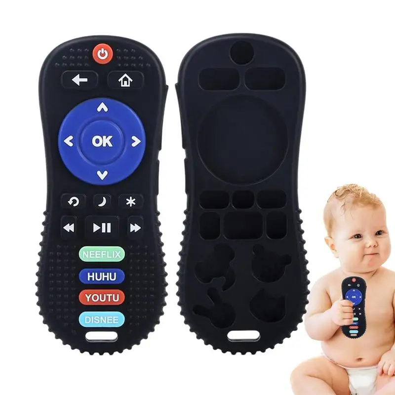 

Remote Control Teether Toy Girl Babies Silicone Babies Teether Remote Control Shape Babies Teething Toy Chew Toy Soothe Gum