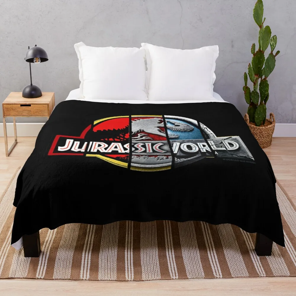 

Jurassic World logo evolution. Birthday party gifts. Officially licensed merch.Throw Blanket