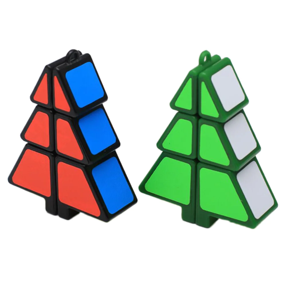 

2 pcs Christmas Tree Cube Portable Educational Toys Cubes Christmas Gift for Kids Children
