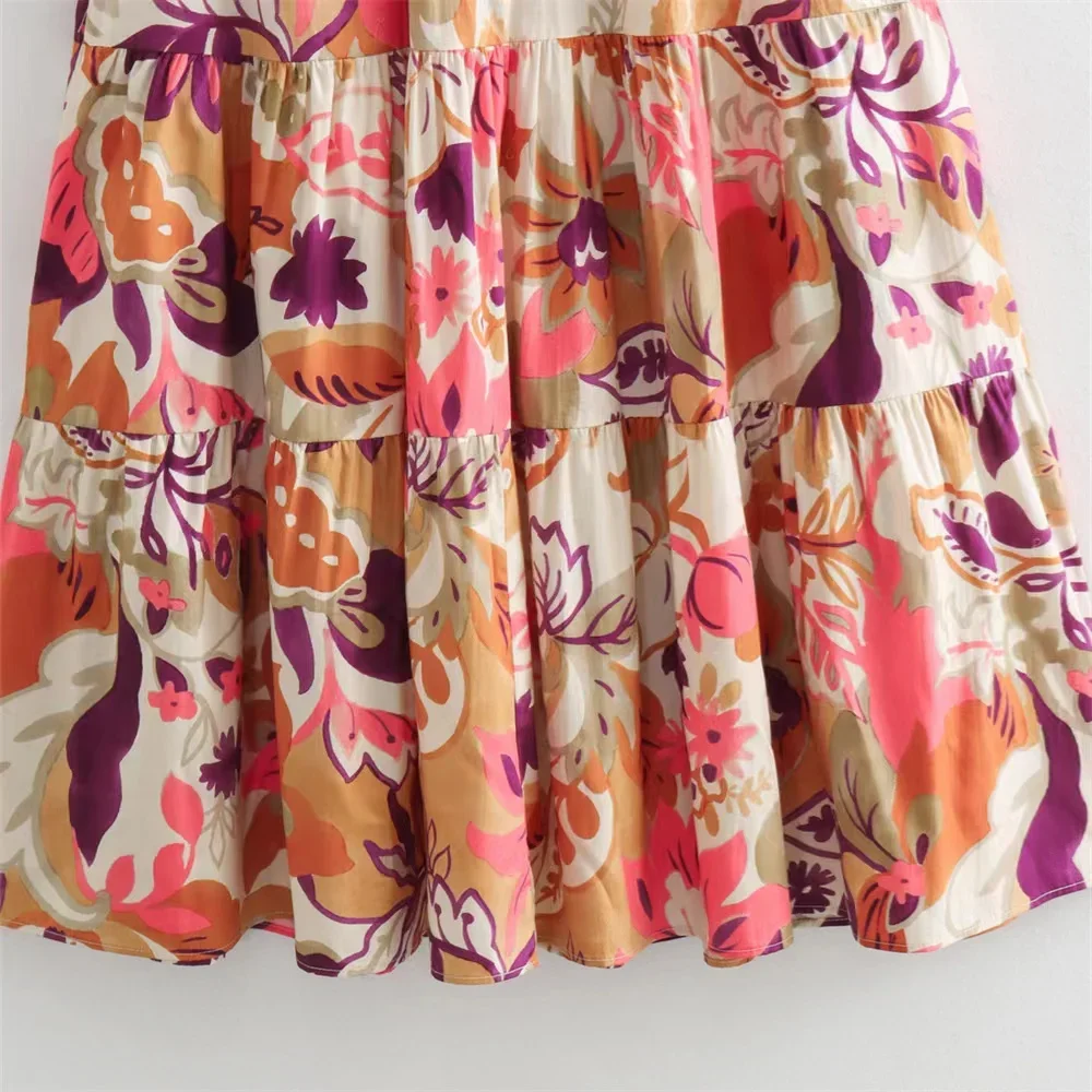 Новинка 2024 женское модное и повседневное приталенное платье sunmer с V-образным