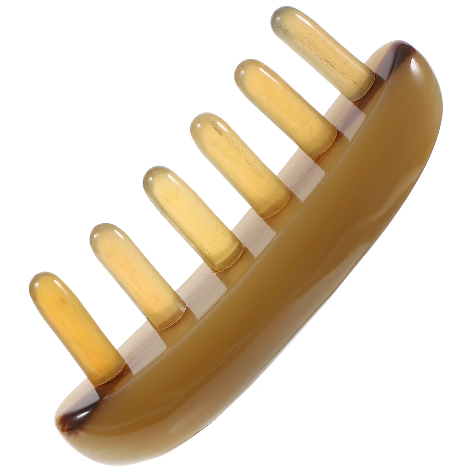 

1Pc Ox Horn Comb Natural Horn Comb Scalp Massage Tool Guasha Tool