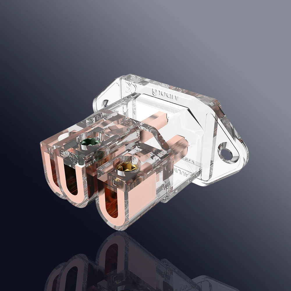 Вход Viborg из чистой меди IEC аудиокласс VI06TC позолоченная входная вилка розетка