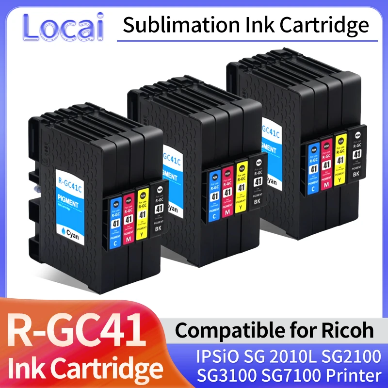 1 ~ 3 комплекта сублимационных картриджей GC41 R-GC41 Ricoh IPSiO SG7100 SG3110 SG3110dnw SG2100 SG2010L SC3100