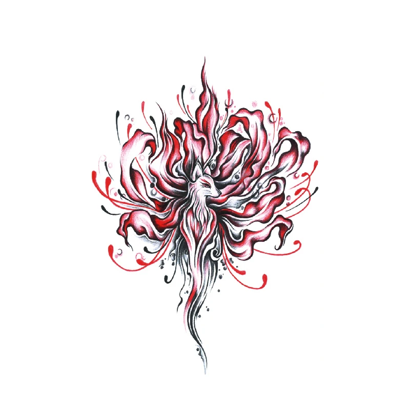 Наклейка-Татуировка для девушки-призрака |