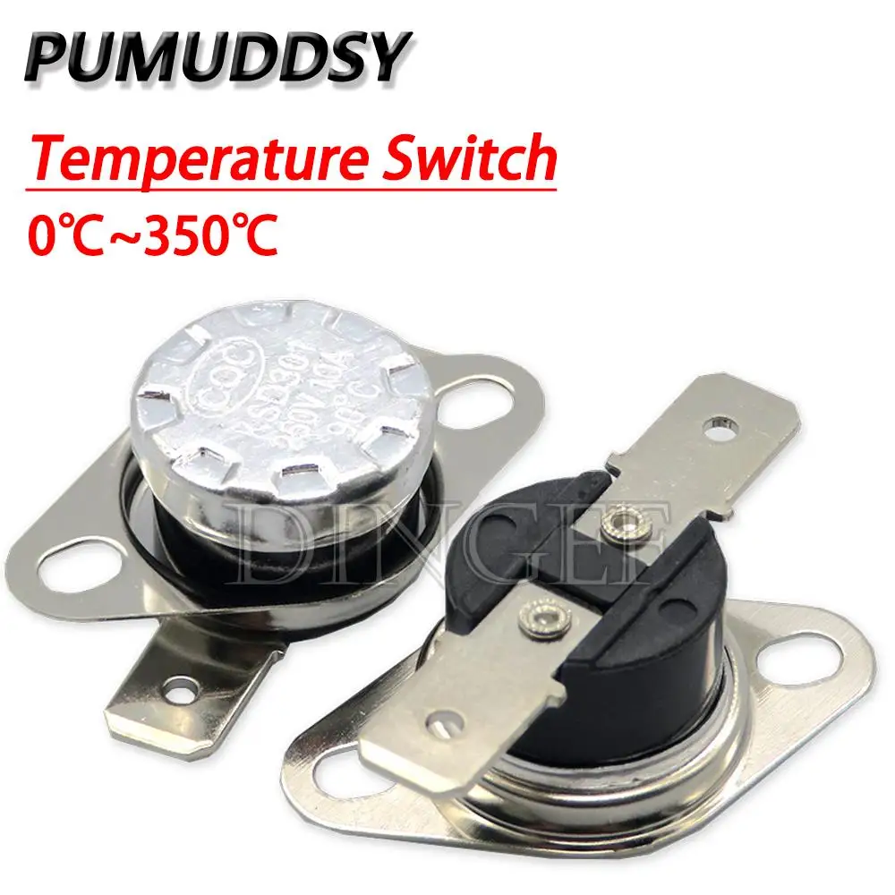 Биметаллический Термостат KSD301 терморегулятор 75C 85C 95C 105C 125C 135C 145C 180C 250C 300C 350C