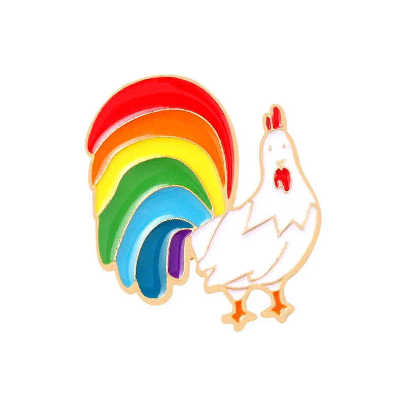 Милые эмалированные булавки Pines в виде радуги металлические значки броши для