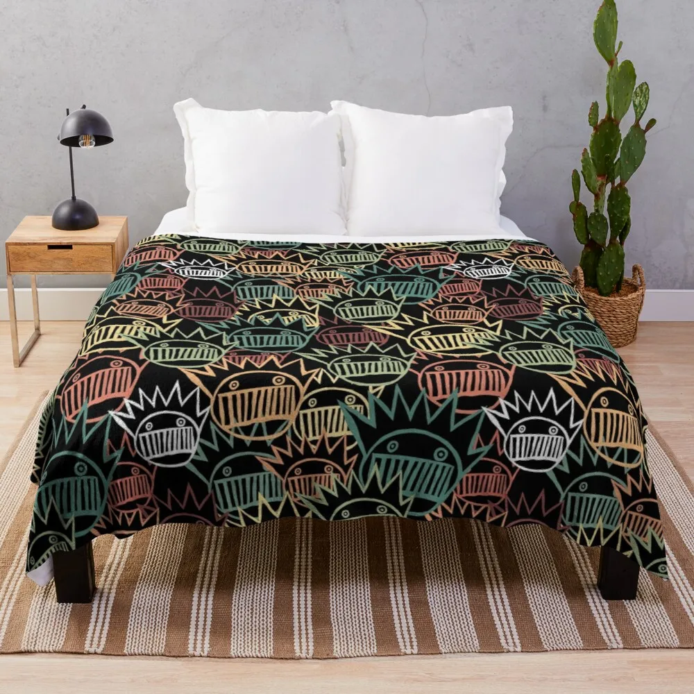 

Boognish pattern Throw Blanket Kawaii Blanket Ultra-Soft Micro Fleece Sofas