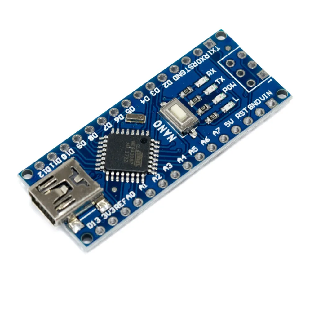 

Плата Nano V3.0 ATmega328P 3 шт./лот, совместима с Arduino Nano V3.0, со штыревыми разъемами, спаянные штыри