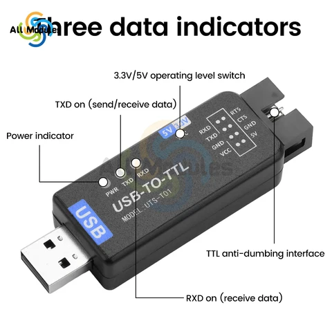 Конвертер USB в TTL UART diymore  CH343G