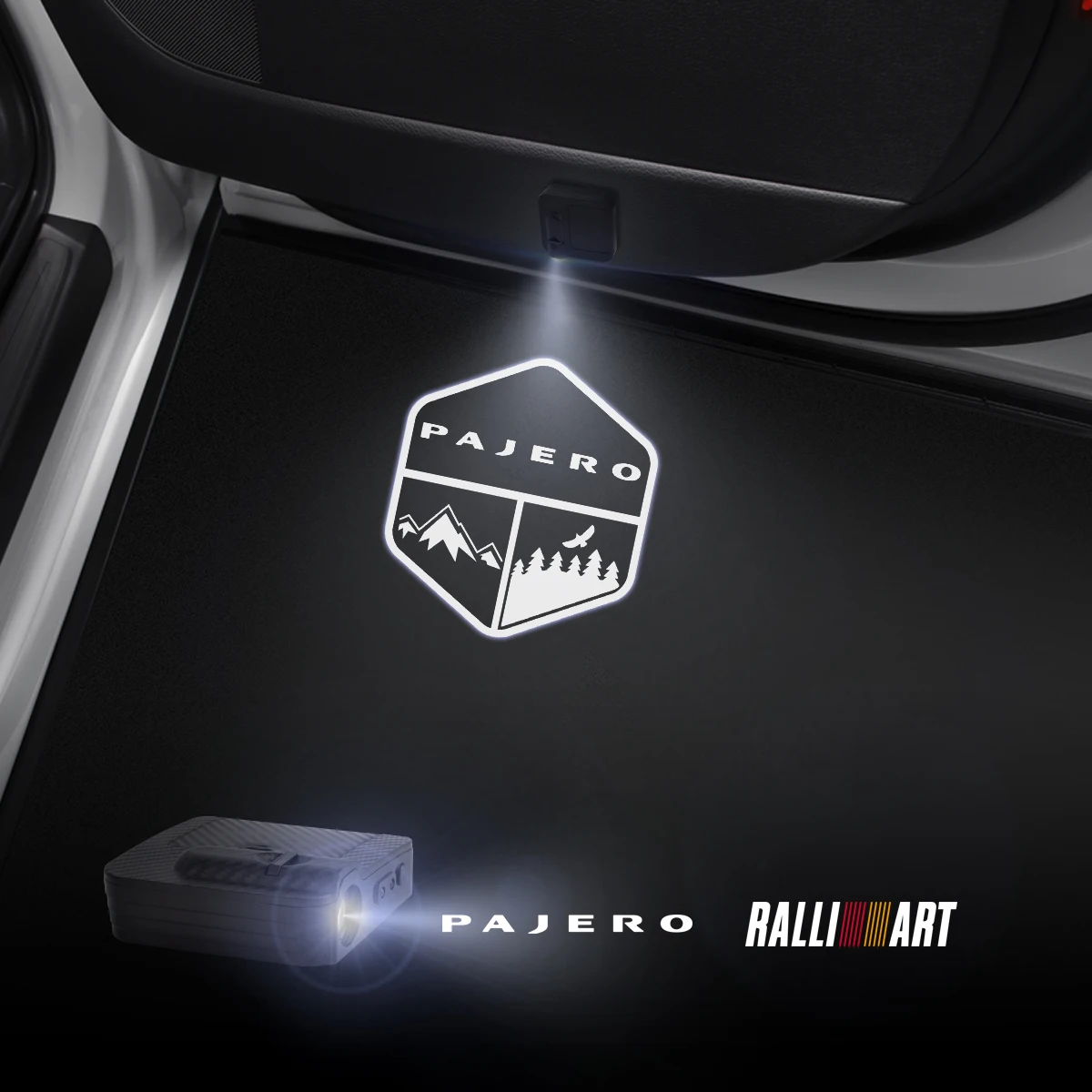 Фото Лазерный проектор для дверей автомобиля Mitsubishi Ralli Art Pajero EVO Outlander Colt Galant, 1/2 шт. №1