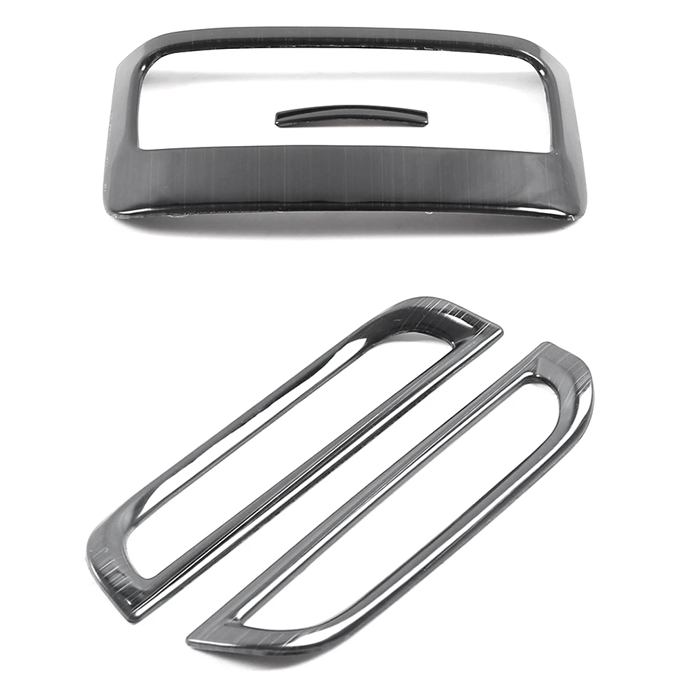 

Крышка вентиляционного отверстия из нержавеющей стали с центральным управлением и отделкой для заднего вентиляционного отверстия для Mg Hs 2018-2021, Черная