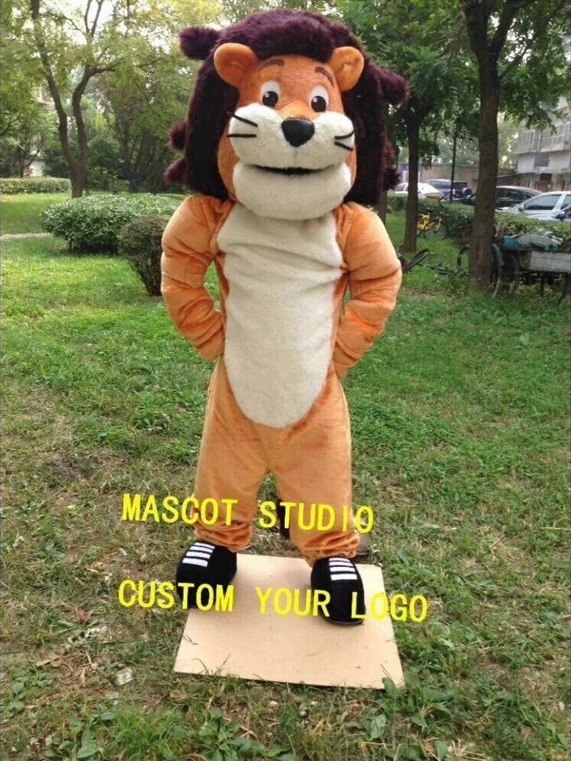 

Lion Mascot Costume Suit Cosplay Party Game Animal Fancy Dress Outfit Advertising Halloween Adults Christmas Promotion Carnival