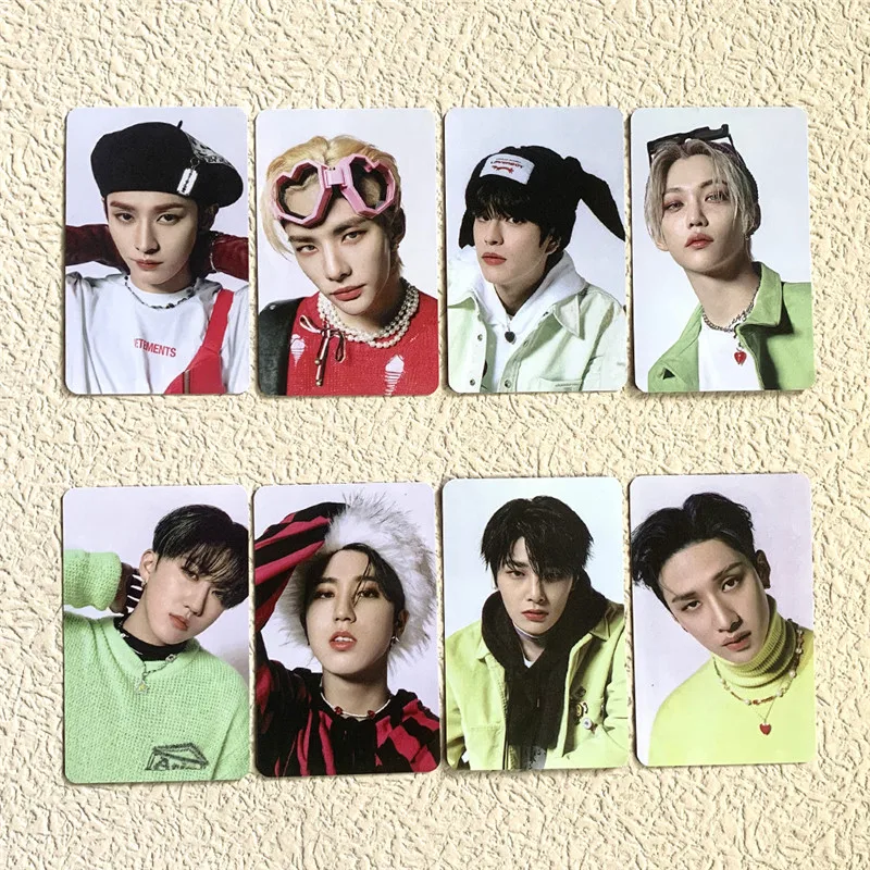 8 шт./компл. KPOP Stray Kids альбом ODDINARY Photocard Двусторонняя открытка Bang Chan Hyun-Jin Young-Bok