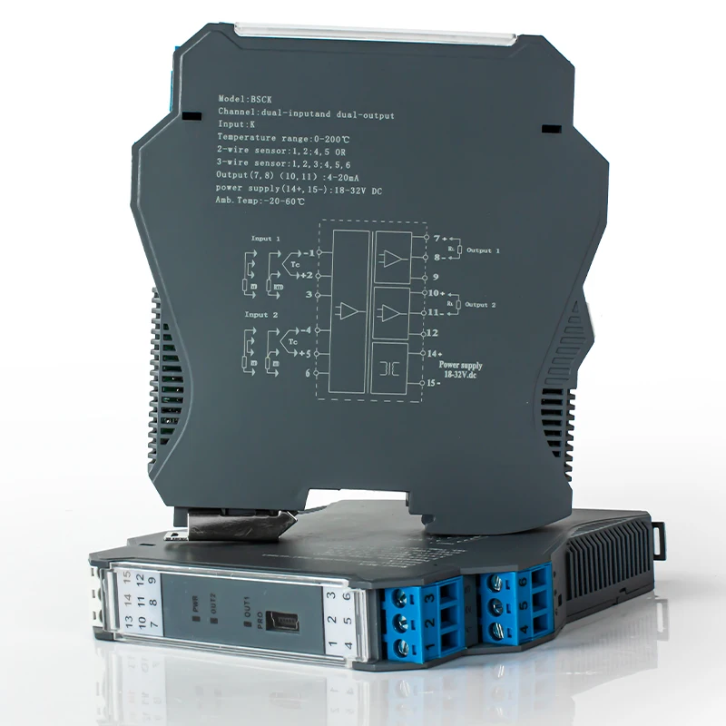 Датчик температуры типа K 4-20 мА 0-10 В 0-5 1 в выход 0-1300 ℃ Преобразователь сигнала