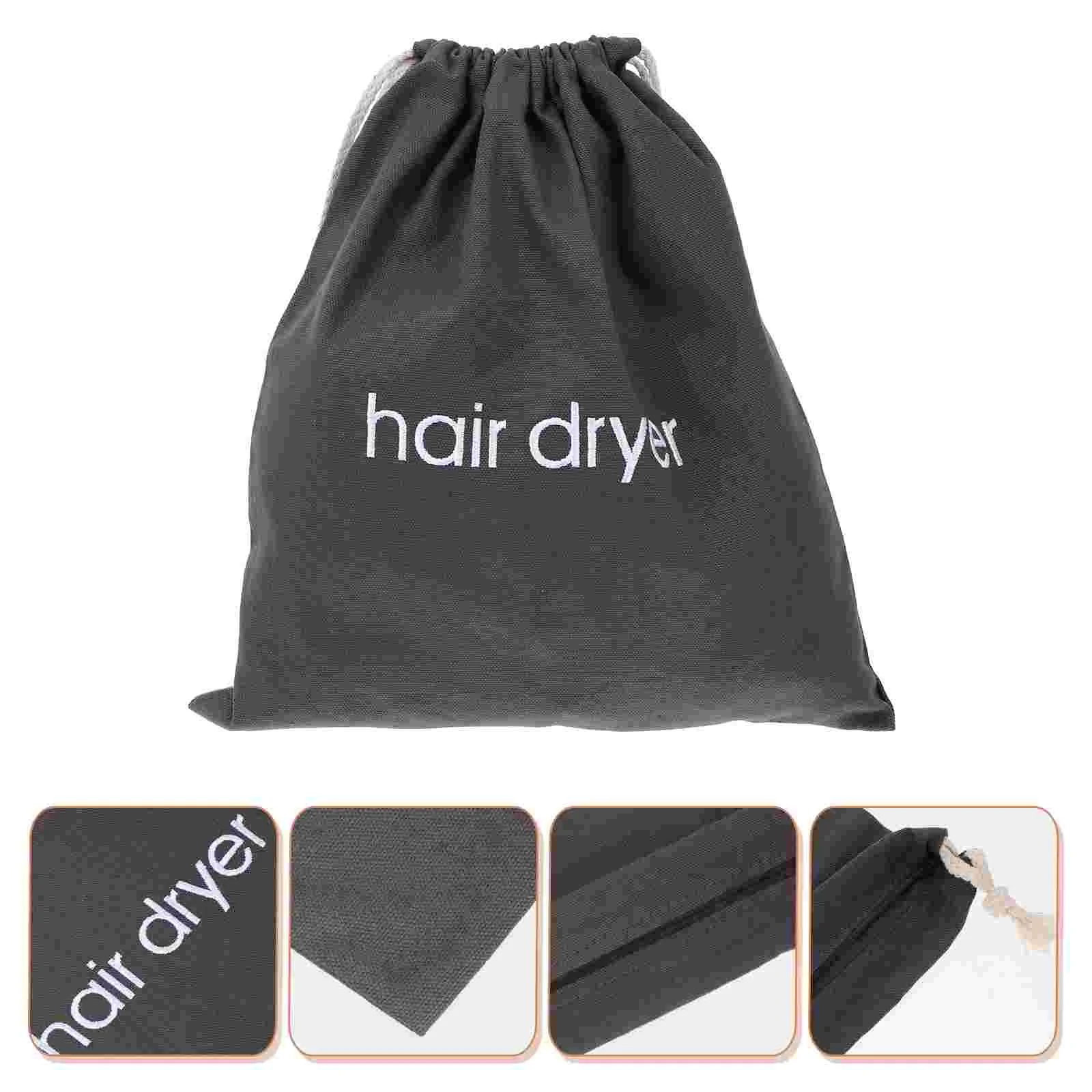 

1pc Hair Dryer Storage Organizer Travel Hair Dryer Bag Cotton Drawstring Hair Dryer Bag Toiletry Pouch