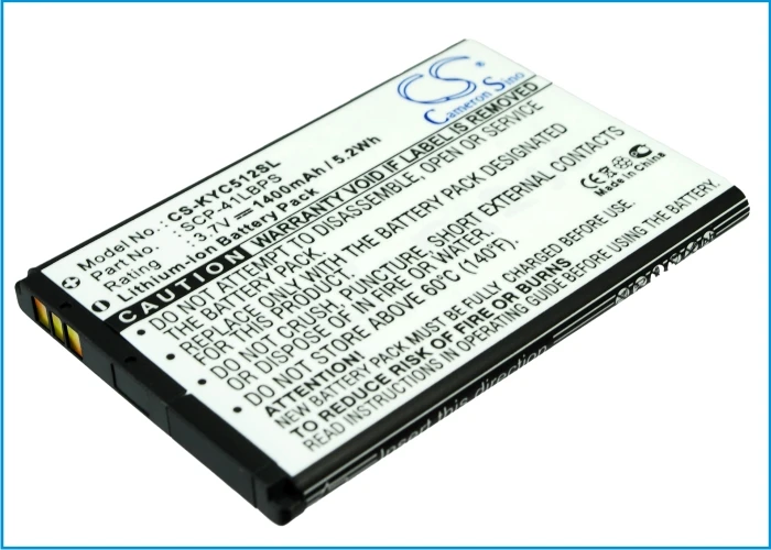 

CS 1400 мАч/5.2Wh батарея для Boost Mobile C5120 Милан, Милан, C5120 SCP-41LBPS, SCP-42LBPS
