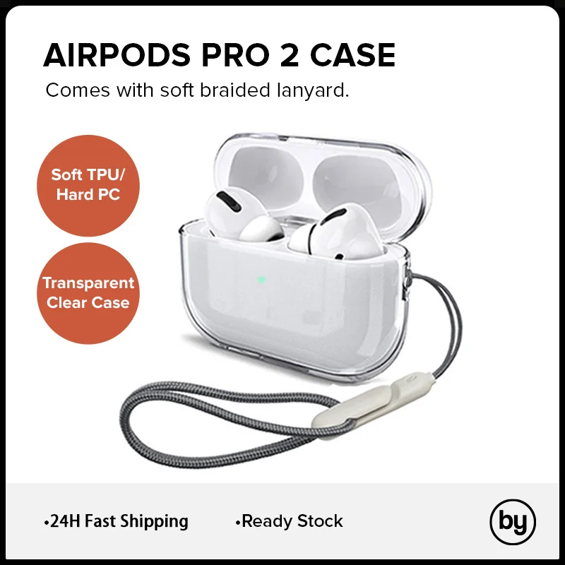 Прозрачный силиконовый чехол для AirPods Pro 2/3/2/1