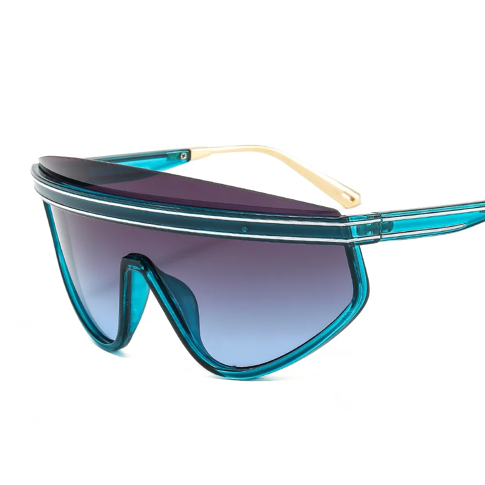 

Luxury Fashion Oversized One-Piece Rimless Sunglasses Women Brand Designer Sun Glasses Men Goggles Retro Outdoor Tourism UV400