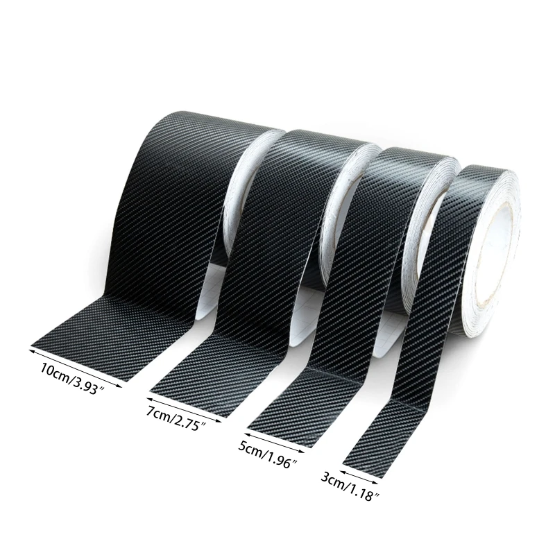 

For Most Cars Door Sill Protection Easy to Clean Carbon Fiber Anti-Collision