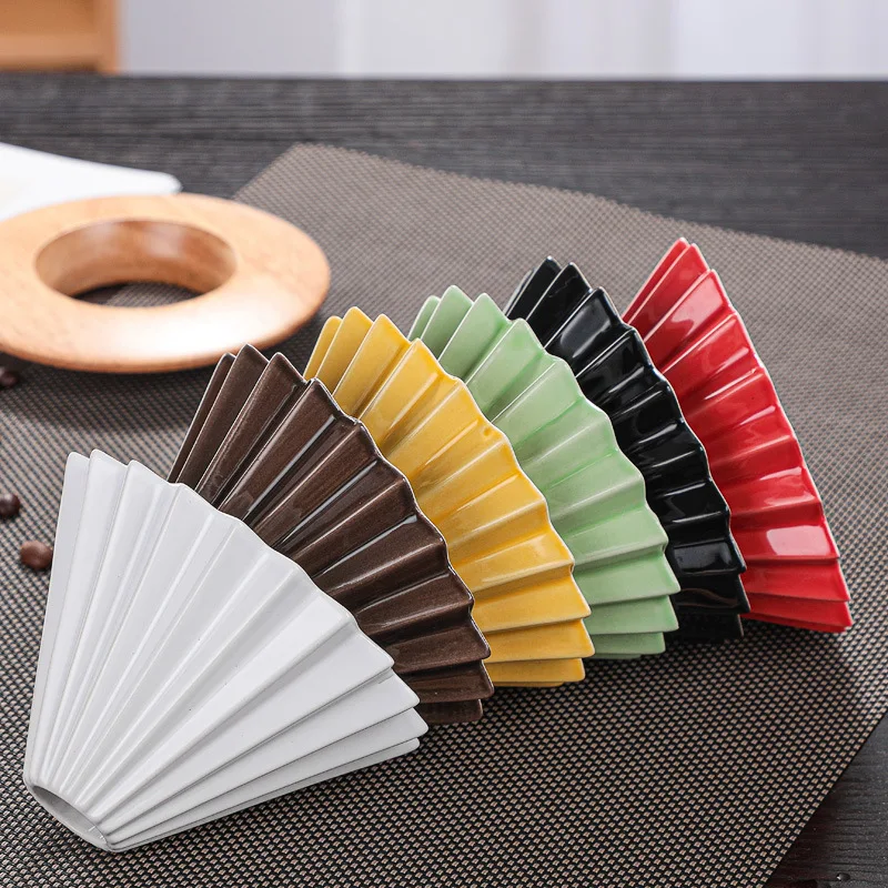 

Ceramic V60 Coffee Dripper Reusable Filter, Hand-made Origami Filter Cup, Hand-made Coffee Filter Cup, A Variety of Colors