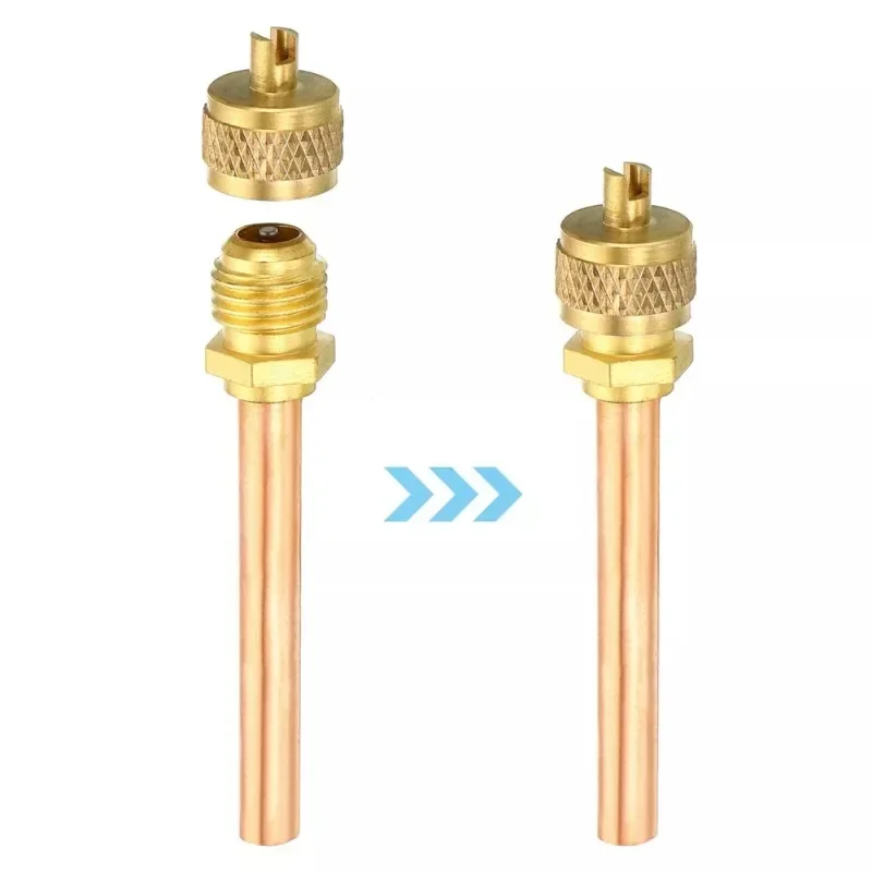 Комплект из 20 колпачков клапанов доступа к обслуживанию SAE 1/4 дюйма холодильный