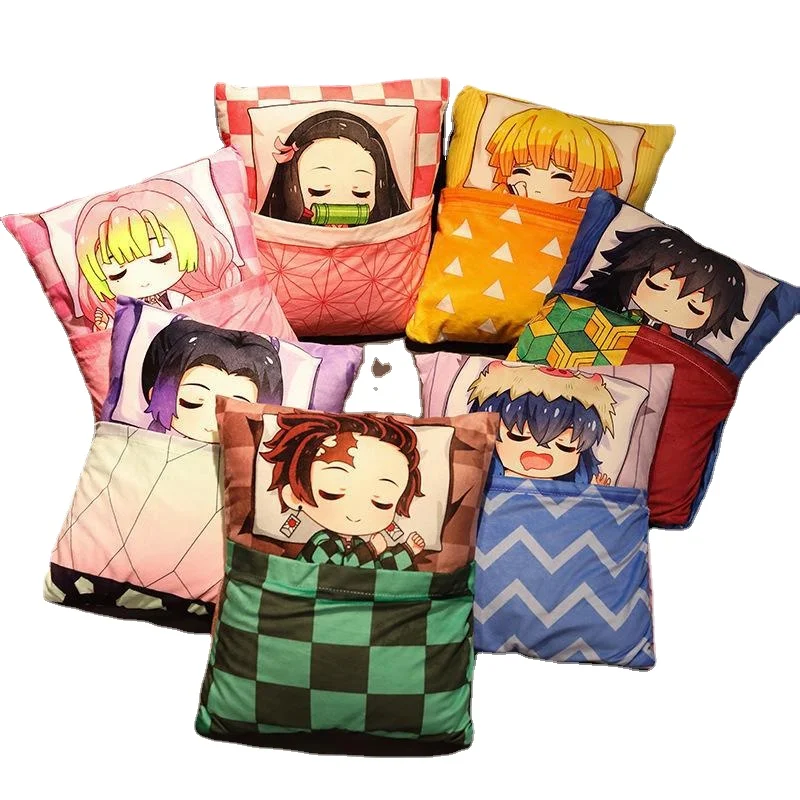 

Demon Slayer Anime Plush Stuffed Cushion Cute Pillow Demon Slayer Manga Doll Kimetsu No Yaiba Tanjirou Nezuko Plush Pillow Toys