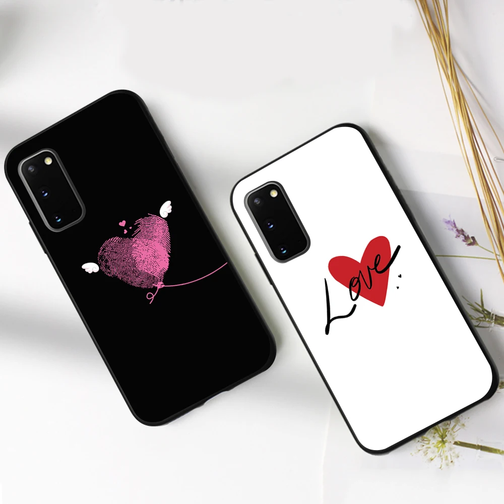 

Love Heart Phone Case for Samsung Galaxy S20 S8 S20FE S22 S7 Edge S10e S22Ultra S10 Plus S9 Note 9 8 20 10Lite S21 Fundas Cover