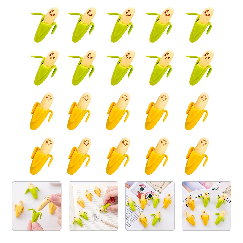 

32Pcs Eraser Banana Eraser Kids Stationery Cartoon Eraser Painting Tool for Kids Children School Gift