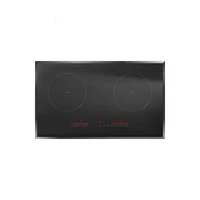 built in 2 burner electric stove horizontal induction cooker with overheating protection