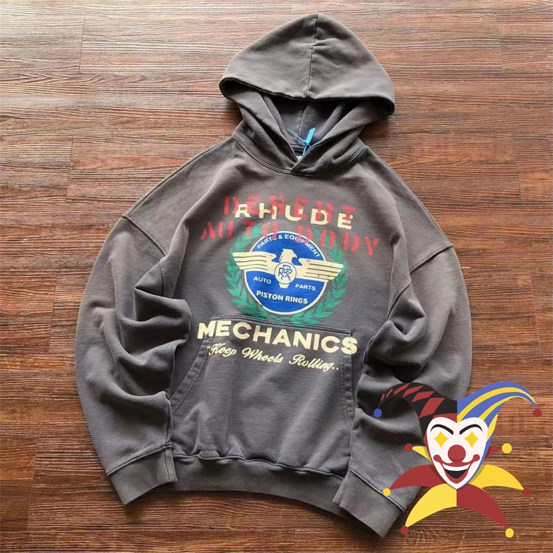 

Серый свитер с капюшоном для мужчин и женщин, винтажный пуловер