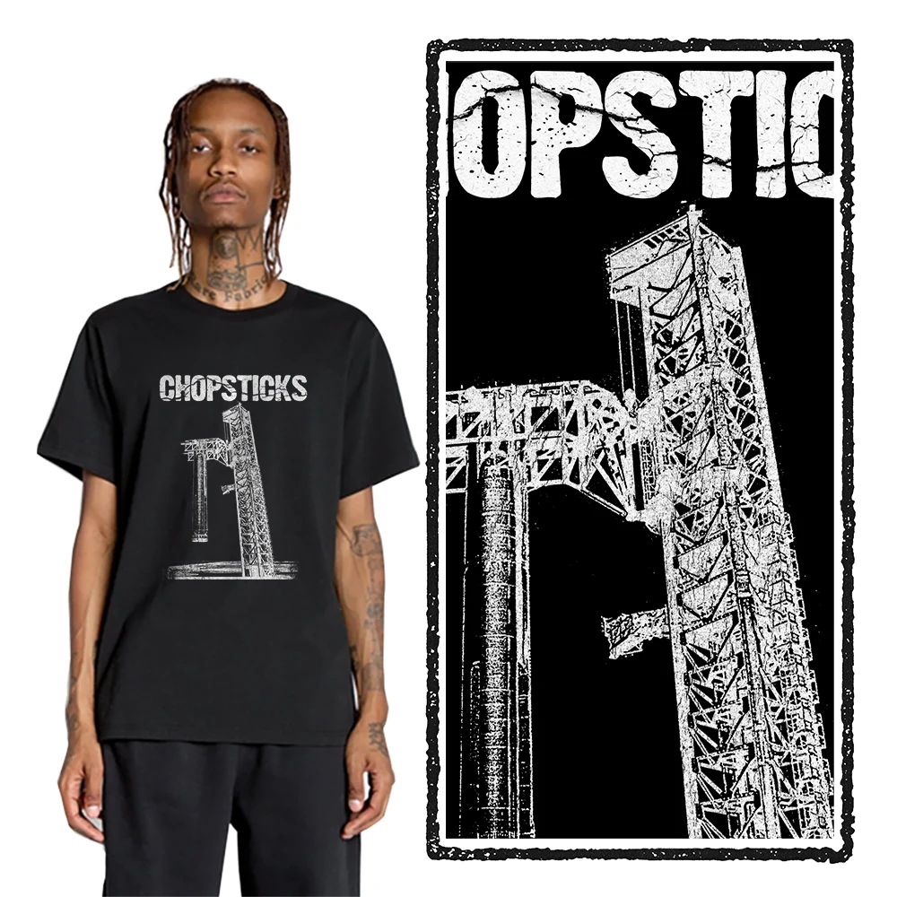 Coolmind U0161-T2 Chopsticks Rocket Print Cool Мужская футболка большого размера Эксклюзивная