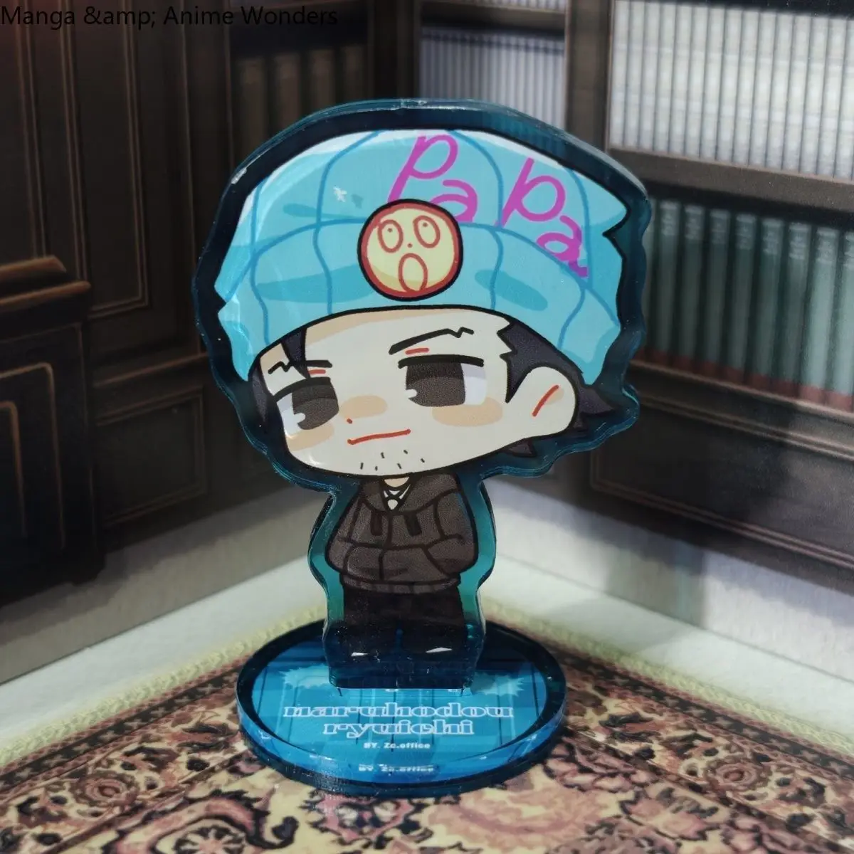 Фото Магнит на холодильник с персонажами Ace Attorney: Майлс Эджворт, Феникс Райт. Акриловая подставка-миниатюра. Подарок на Хэллоуин. №3