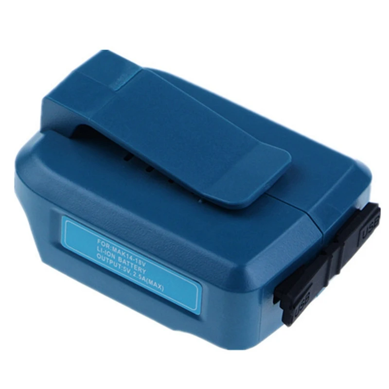 

Hot ADP05 Suitable For Makita 14.4V 18V Lithium Battery USB Adapter Support QC2.0 3.0 Fast Charge