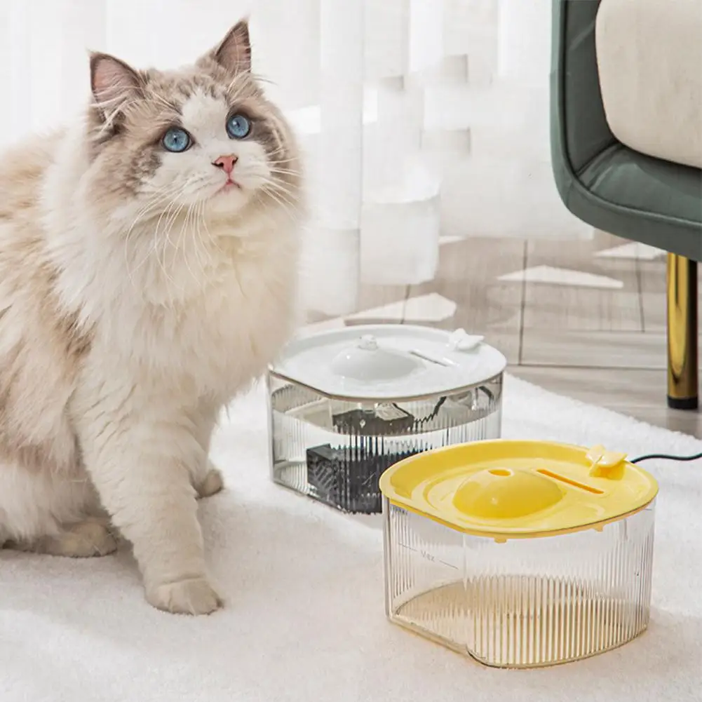 

Pet Water Dispenser Whale Shape Silent Drinking Fountain Automatic Not Touch The Whiskers Drinker Bowl For All Size Dogs Cats