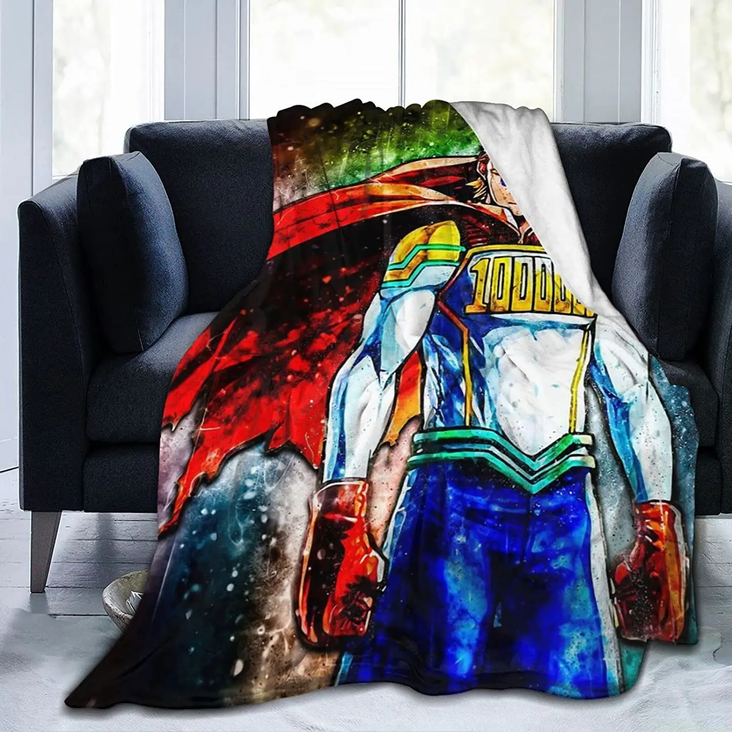 

Mirio Togata Soft Flannel Blanket Lightweight Fleece Blanket Air Conditioner is Suitable for Bedroom Living Room Sofa