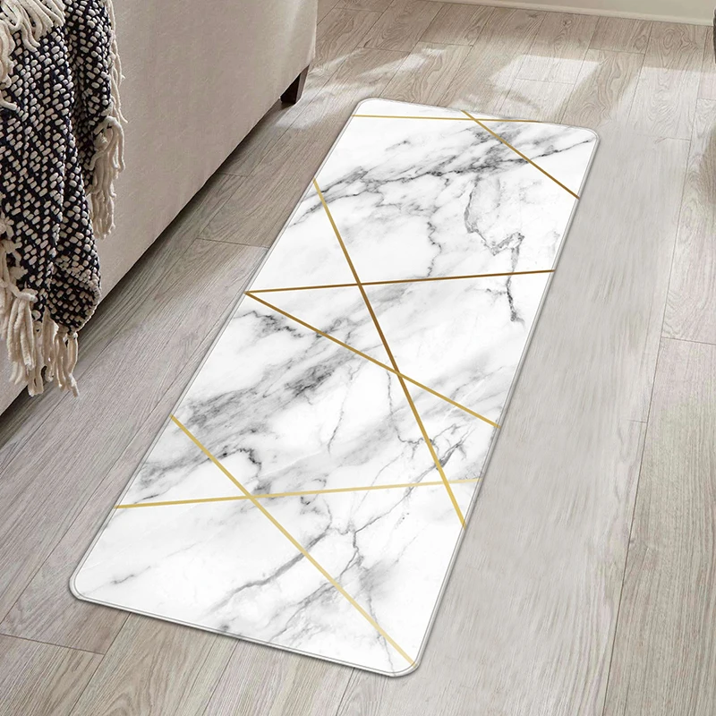 

Marble Carpet Rug Marble Design Floor Mat Kitchen Carpet Anti-slip Floor Mats Bath Mat Rugs for Bedroom